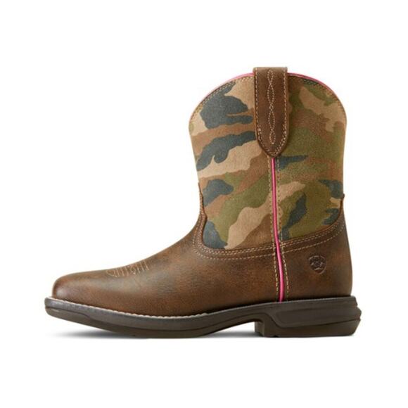 Ariat Anthem Shortie Myra Camo Pink Trim Women’s Western Boots Size 8 Wide - Picture 4 of 11